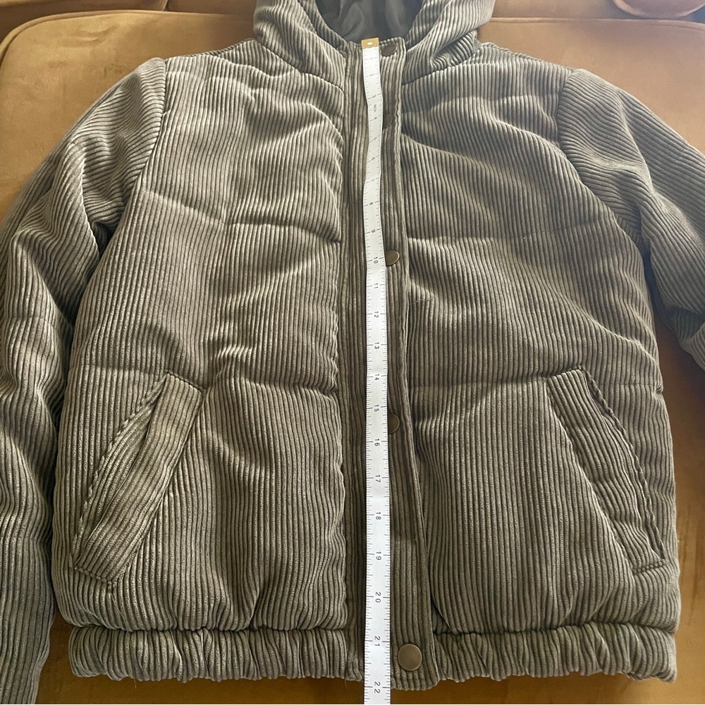 Sky and Sparrow Corduroy Puffer Bomber Jacket